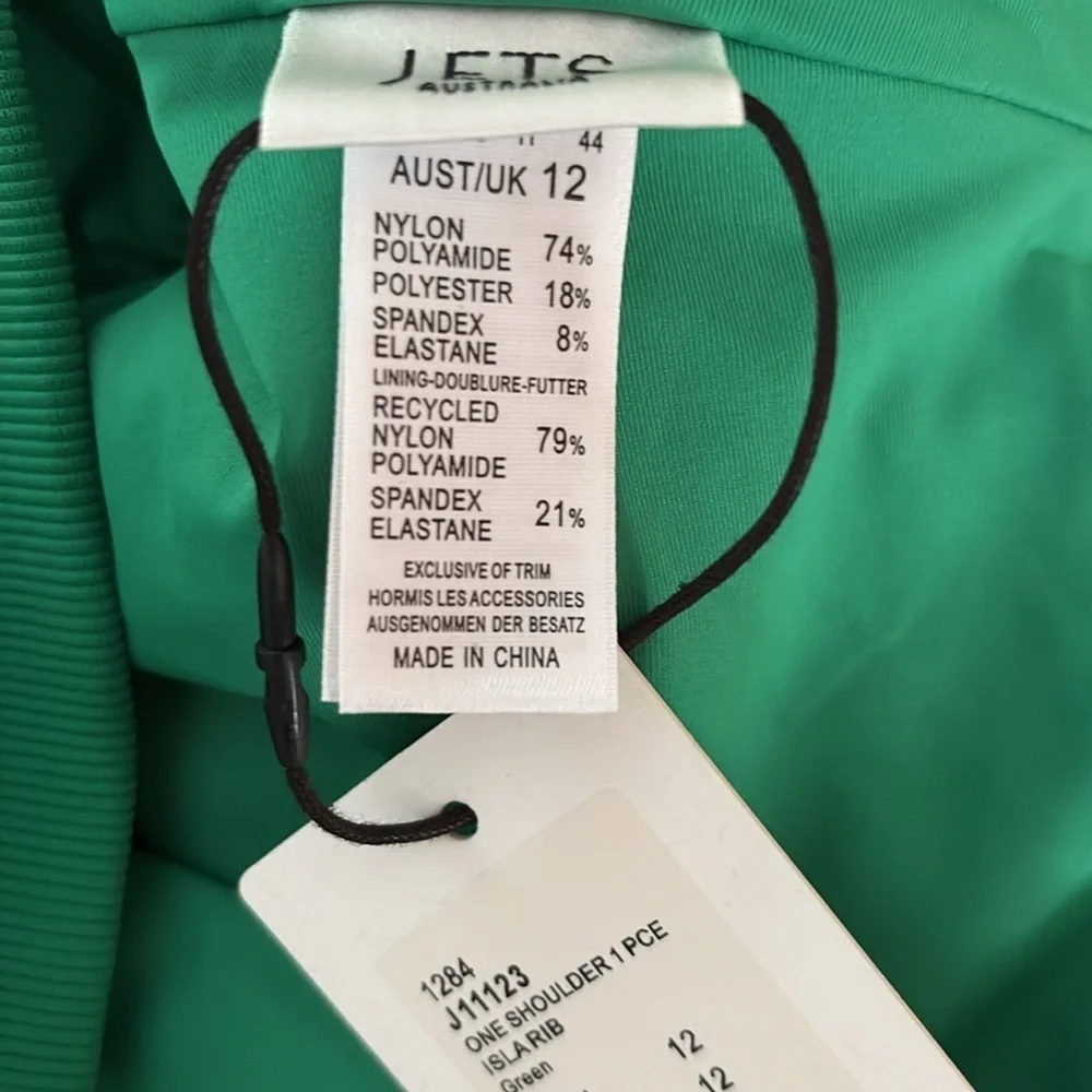 Jets Australia Isla Rib One Shoulder Swimsuit 8